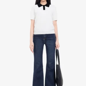 Quần jean ống loe nhẹ màu xanh đậm Mã SP : QJ-31